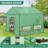 10' x 10' Pop Up Walk-In Greenhouse, Outdoor Garden Warm Hot House Portable Greenhouse-119964209