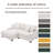 2 - Piece Upholstered Beige Corduroy Modular Sectional Sofa with Pillow Back and Solid Wood Legs-2011520419-1947813341