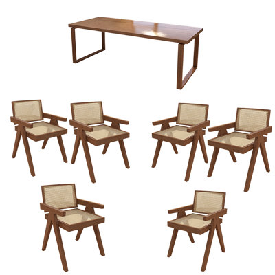 Ash wood dining table sets
