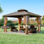 Abri de jardin pour patio en métal l 12 pi x P 12 pi