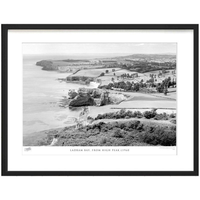 Ladram Bay, From High Peak C1960 by Francis Frith - Single Picture Frame Print, 28cm H x 36cm W x 2.3cm D