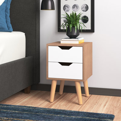 Poppy 2 Drawer Bedside Table