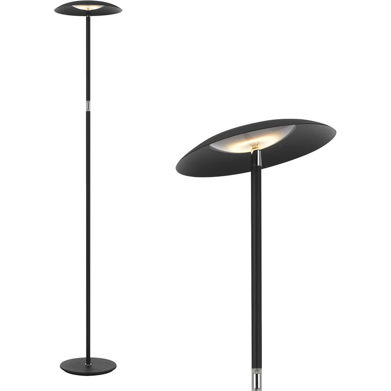 Ibrain Torchiere LED Floor Lamp - 3 Color Temperatures, Dimmable Uplight & Downlight, Touch Control, Safe For Kids & Pets