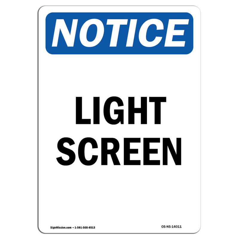 Light Screen Sign