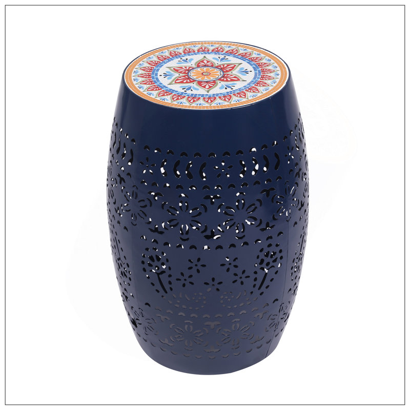 RUBY 12" SIDE TABLE - DARK BLUE, Dark Blue