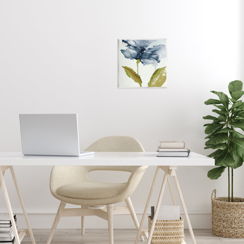 Plaque murale abstraite fleur fluide, design par Jacob Q