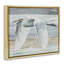«Egret Soaring over Beach», art mural sur toile flottant gris, design par Patricia Pinto-82713549-81978077