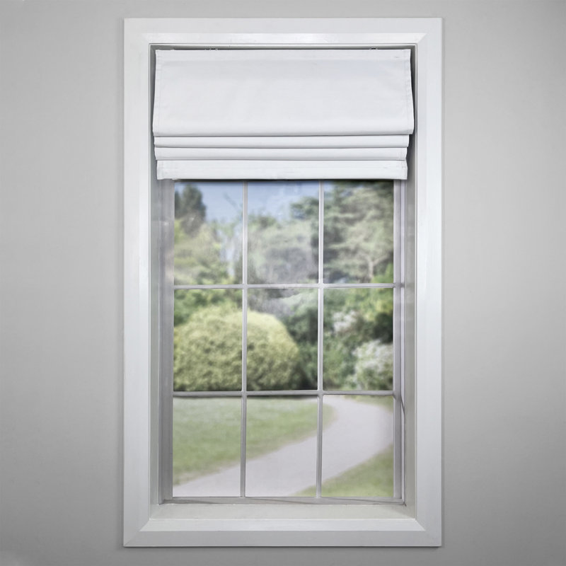 Store romain occultant Smotherman, L 27 po x L 63 po, Blanc