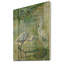 Heron oiseaux I - impression traditionnelle sur bois de pin naturel-58677939