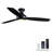 52''  3 - Blade Modern Dimmable Ceiling Fan with Remote Control and LED Light-561098162