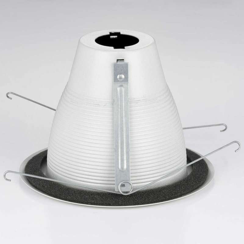 5" Stepped Baffle Recessed Trim, Black