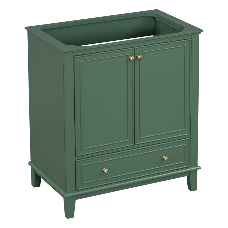 Base de meuble-lavabo simple 29,5 po seulement, Blanc