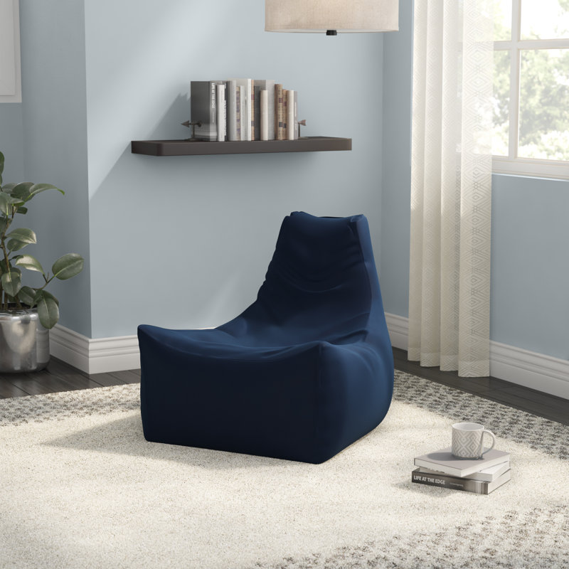 Fauteuil à billes Juniper, Acrylique bleu marine