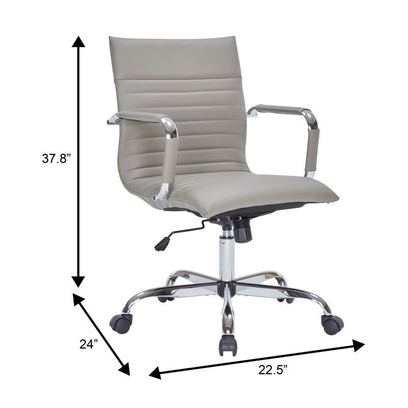 Fauteuil de conférence ergonomique Sorrells, Brun clair