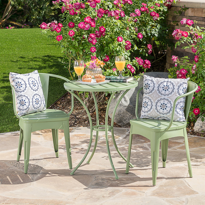 Colmar 3 Pc Kd Metal Set, Green