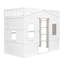 Lit mezzanine simple en blanc avec structure en bois massif pour plus de stabilité - une chambre à coucher élégante et relaxante-1097139612-1097139613