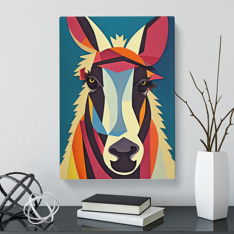 Donkey Abstract Vol.1 - Wrapped Canvas, 60cm H x 40cm W x 3cm D