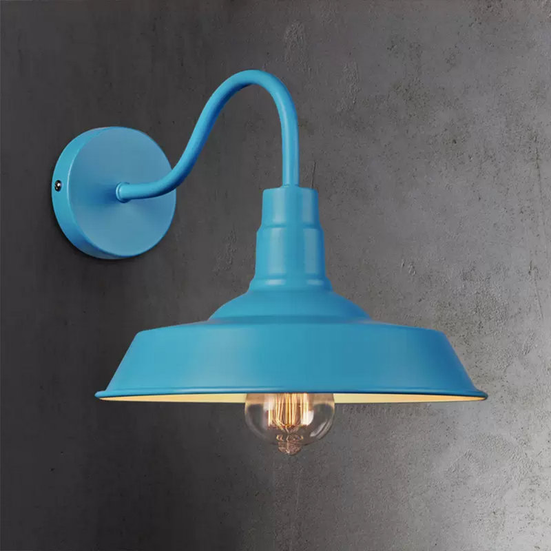 Luminaire de grange 1 lumière Damne, Bleu