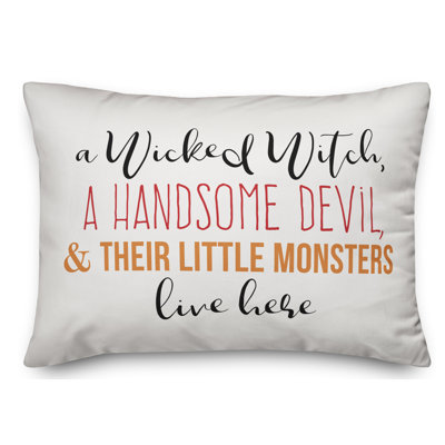  Coussin lombaire «A Wicked Witch and Handsome Devil»
