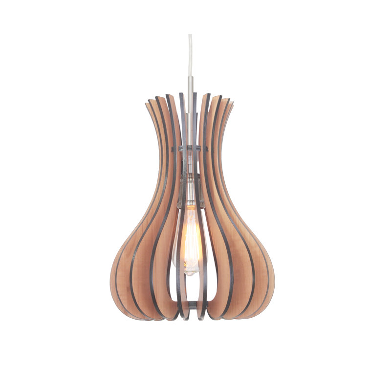 Tyshawn 1 - Light Single Pendant, Wenge, Satin Nickel