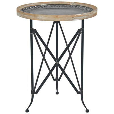 Westley Tray Top Cross Legs End Table