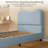 Low Profile Sturdy Platform Bed, With Velvet Upholstered Headboard, Strong Wooden Slats-1042767205-1042767207