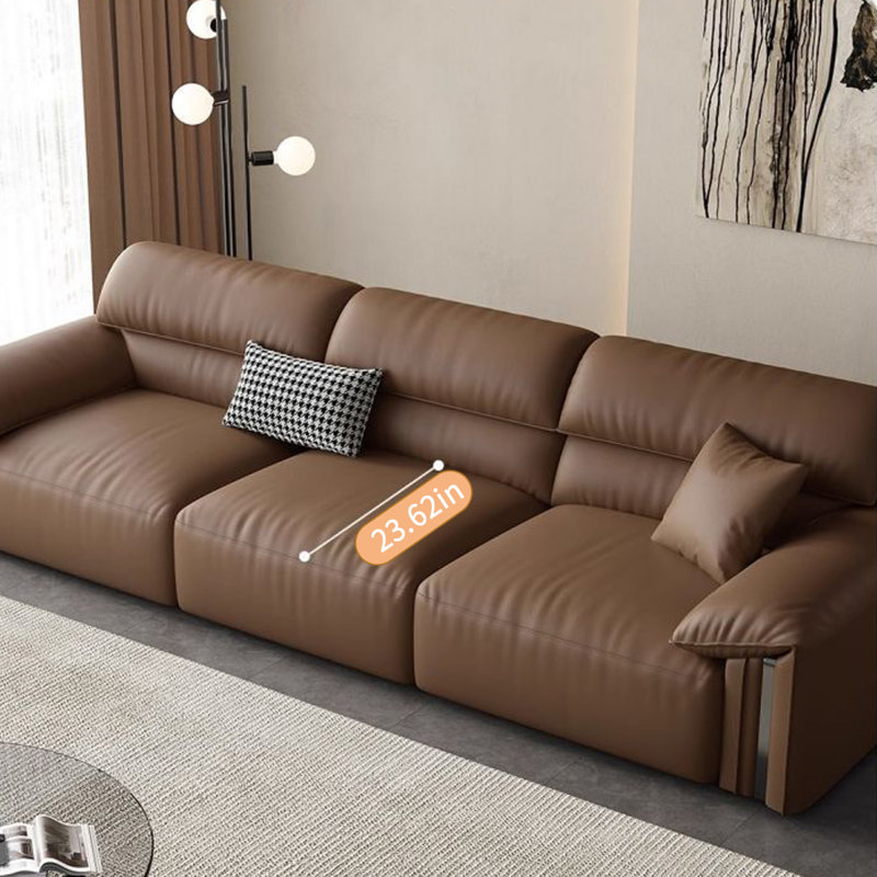 Canapé italien simple en ligne, H 33,46 po x l 86,61 po x P 39,37 po