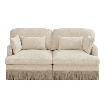 Chenille Leopard Printing Modular Sectional Couch,Ergonomic Back and Seat Design