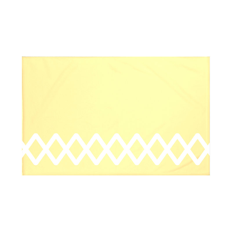Lace Up Throw Blanket, 50" L x 60" W, Lemon (Yellow)