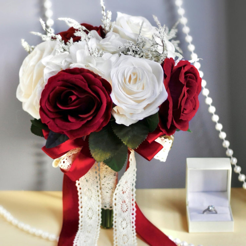 Bouquet de mariage, Rouge