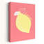 «Lemon Delight» audacieux, art moderne de paysage de fruits minimaliste-1828524693
