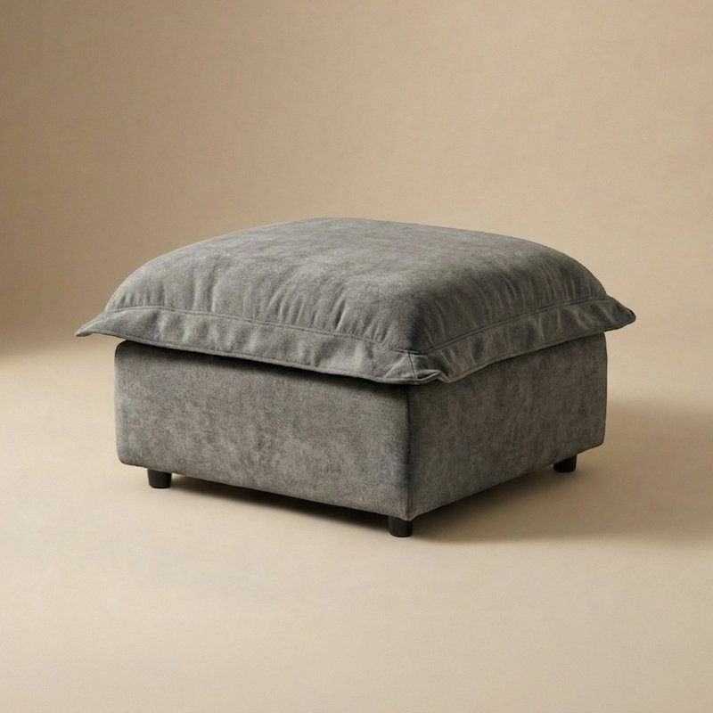Pouf de rangement Qoosh, gris fossile, Fossil Grey