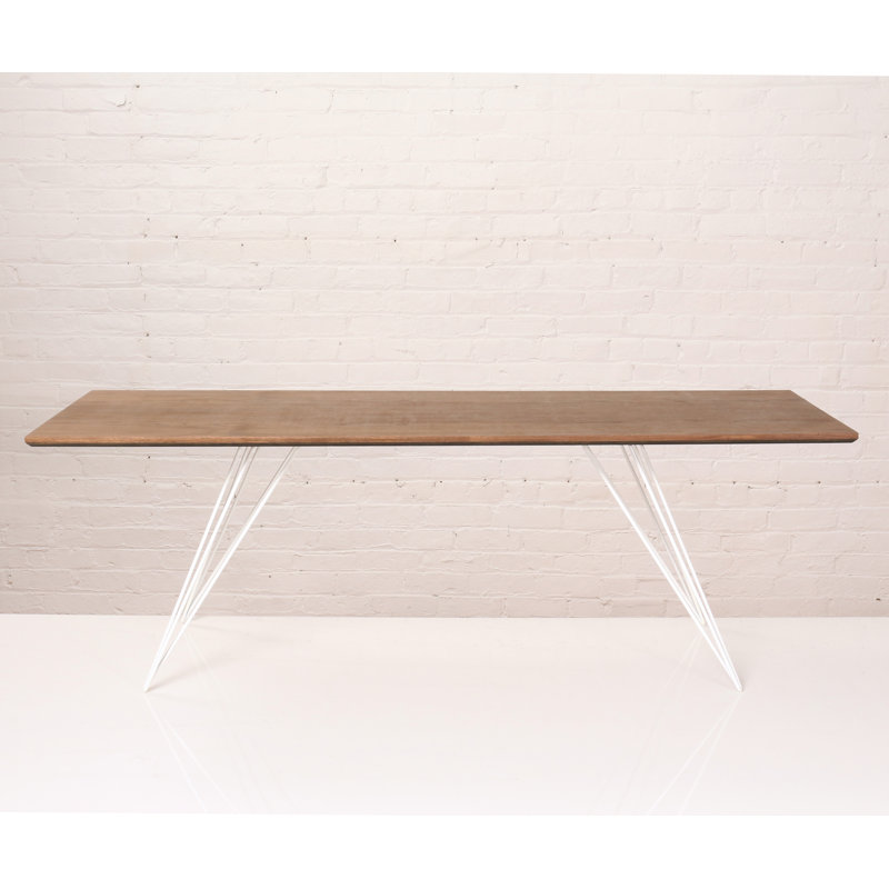 Williams Coffee Table, White, 18" H x 54" L x 23" W, Walnut