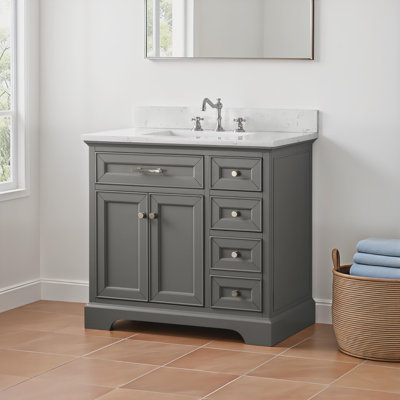 Currahee 36" Single Bathroom Vanity Set