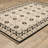 Kuester Traditonal Bordered Floral Beige/ Black Wool Blend Area Rug-132817821