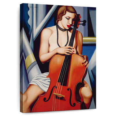 Femme Abarca avec violoncelle