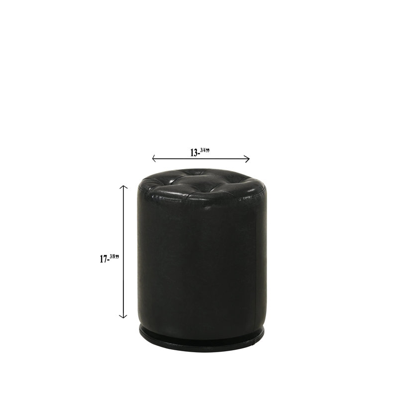 Tabouret pivotant noir Morgan, Noir
