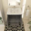 Ensemble de meuble-lavabo simple 24 po avec plateau en résine Belem-533244813-533244814