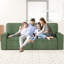 Modern Loveseat Sofa for Living Room, 220cm Chenille Sofa, Spring Cushions, Solid Wood Frame, Easy Assembly for Small Spaces-755996666