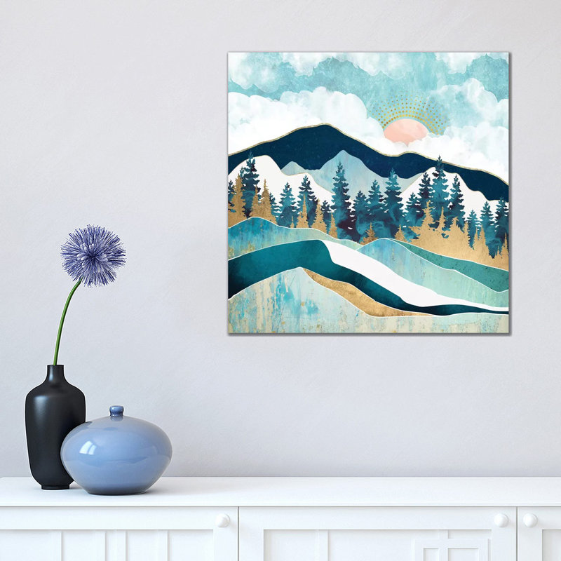 «Summer Forest», reproduction d'impression, H 18 po x l 18 po x 1,5 po, Toile tendue, Aucun mat