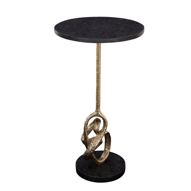 Table d'appoint en aluminium Nirja Martini, argent