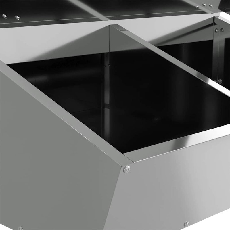 Galvanised Steel Feeder, 91.5cm H x 82cm W x 51cm D