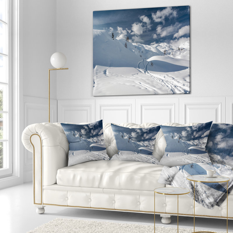 Coussin de paysage, 18 po x 18 po, Coussin décoratif
