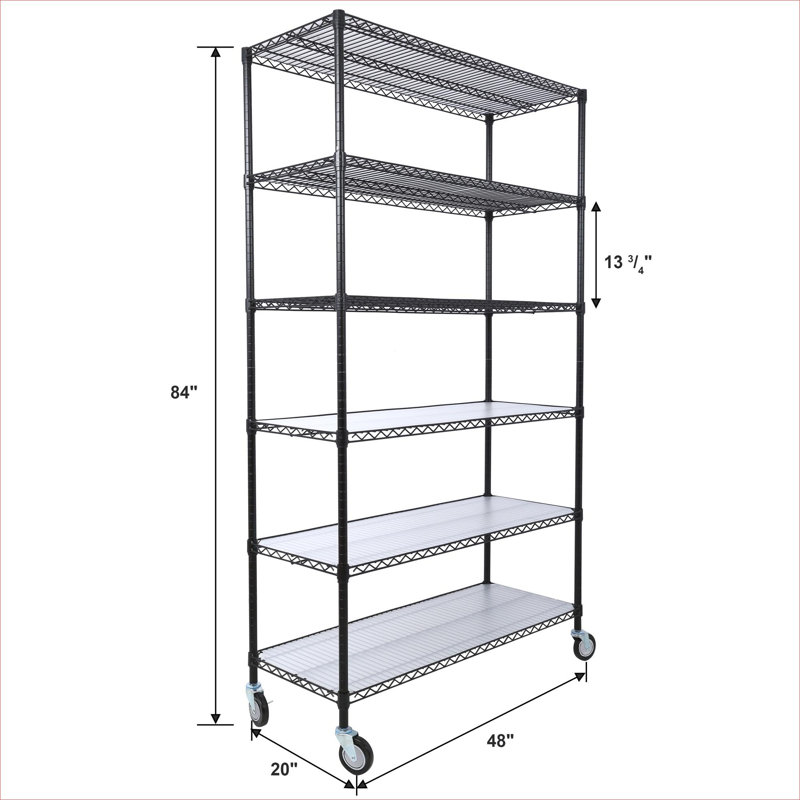 Étagère de rangement 84H x 48L 6 niveaux