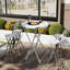 Table de bar extérieure 31,5 ", table pliante à hauteur de bar avec plateau en PEHD