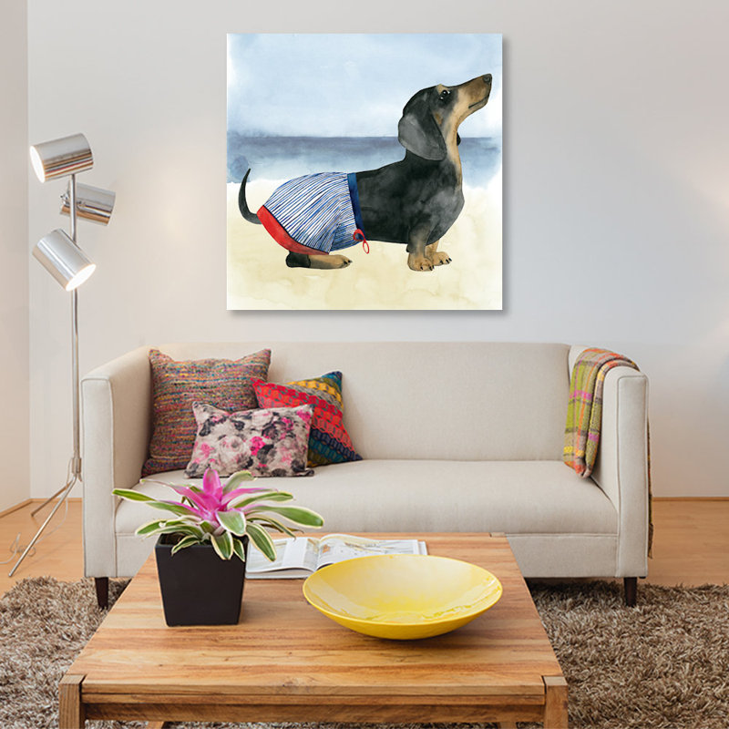 «Hot Dog IV», impression sur toile, H 12 po x l 12 po x P 0,75 po, Toile tendue, Pas de tapis