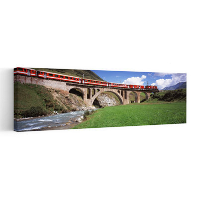 Railroad Bridge, Andermatt, Switzerland Abstract Contemporary Mountain Architecture Wall Art