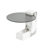 White Coffee Table with Side Table