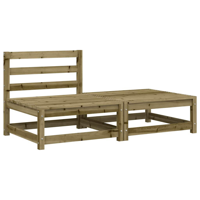 Diane 140cm Wide Wood Patio Sofa