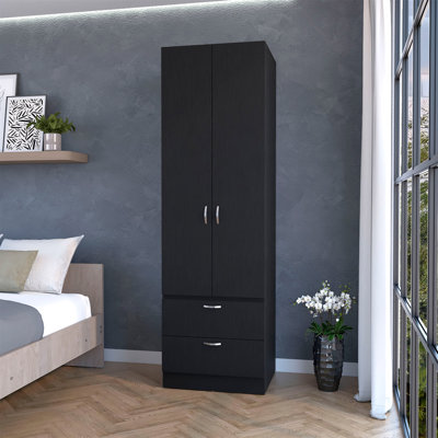 2-Door 2-Drawer Wardrobe
